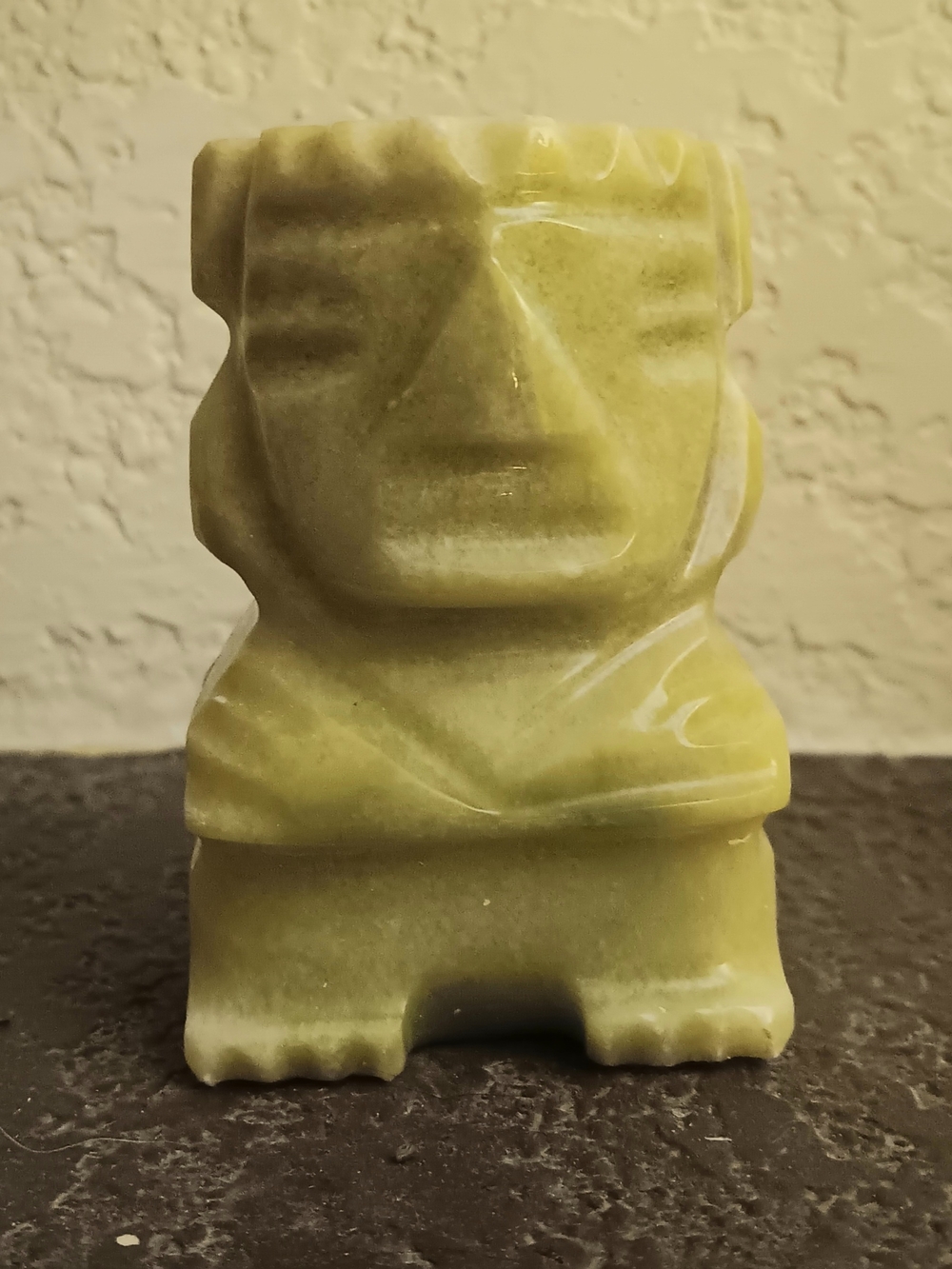 Mayan Carved Stone Figurine - Decorative Home Accent